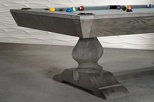 Nixon Billiards - Birdy Slate Billiard Pool Table- Grayson Grey - 7ft and 8ft - Whiteglove - size: 7FT WG installation (No), style: Player's Starter