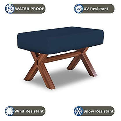 Foosball Table Cover 12 Oz Waterproof - 100% Weather Resistant Outdoor Game Table Cover with Elastic at 4 Sides (63"W x 45"D x 19.7"H, Blue) - color: Blue, size: 63"W x 45"D x 19.7"H