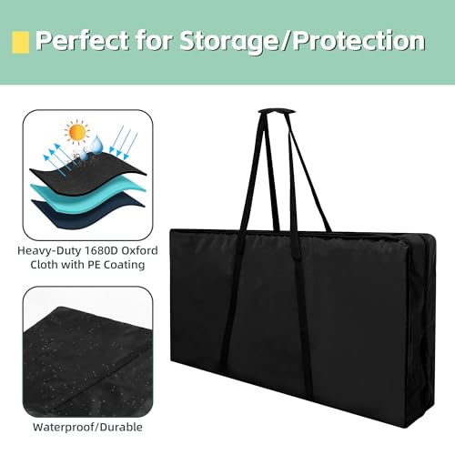Cornhole Carry Case for 4' x 2' Regulation Size Heavy-Duty 1680D Oxford Waterproof Cornhole Board Carry Case
