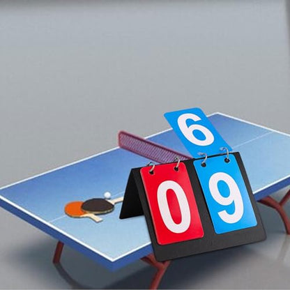 Multi Sports Scoreboard Flip Number Board 2 Digits Professional Tabletop Score Flipper Substitution Board for Tennis Coaches