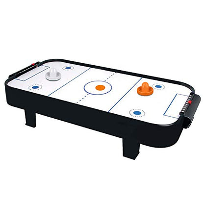 ONE250 Air Hockey Pushers and Red Air Hockey Pucks, Goal Handles Paddles Replacement Accessories for Game Tables (4 Striker, 4 Puck Pack) - color: White & Orange