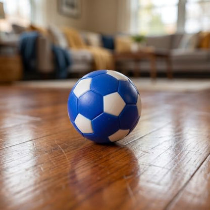 Kisangel 6pcs Mini Foosball Balls - Blue Table Soccer Ball Replacements Mini Foosball 36mm for Tabletop Football Game Kids Indoor Sports Game Night