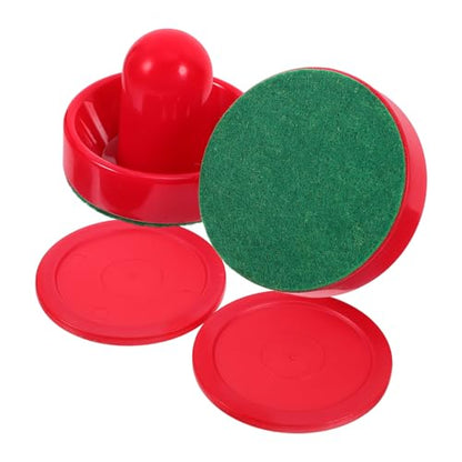 Abaodam 5sets Table Ice Hockey Game Kit Air Hockey Tabletop Pucks Handles Paddles Ice Paddles Game Accessories Family Party Fun Easy to Play