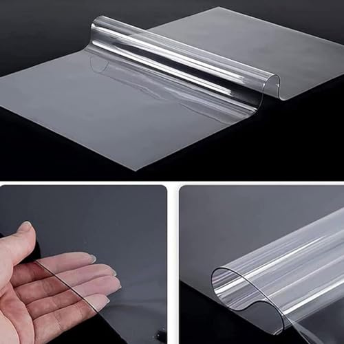 Office Chair Mat For Hardwood Floor, 75x120cm/150x120cm/180x200cm Clear PVC Table Cover, Computer&Desk Chair Mat, 1mm Floor Protector Mat For Rolling Chairs, Can't Be Used On Carpet(Size:24x24in) - size: 24x24in