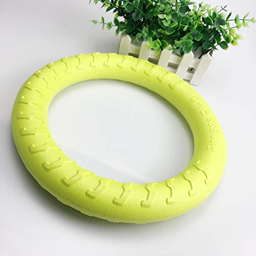 PetSpy Dog Ring Toy – Flying Ring for Outdoor Play, Floating Training & Fetch Toy for Throwing, Catching & Chewers – Durable EVA Flying Disc for Small, Medium & Large Dogs - size: Large, style: 1 Ring