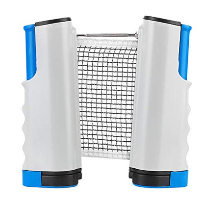 RiToEasysports Portable Table Tennis Net Set, Durable Retractable Training Set for All Ages, ABS Material, IndoorOutdoor Fun