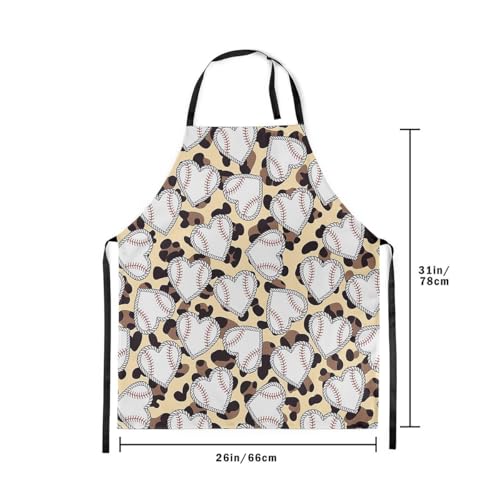 Castle Fairy Cartoon Baseball Kitchen Apron,Bow Knots Waterproof Apron - color: White Khaki