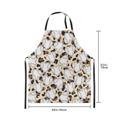 Castle Fairy Cartoon Baseball Kitchen Apron,Bow Knots Waterproof Apron - color: White Khaki