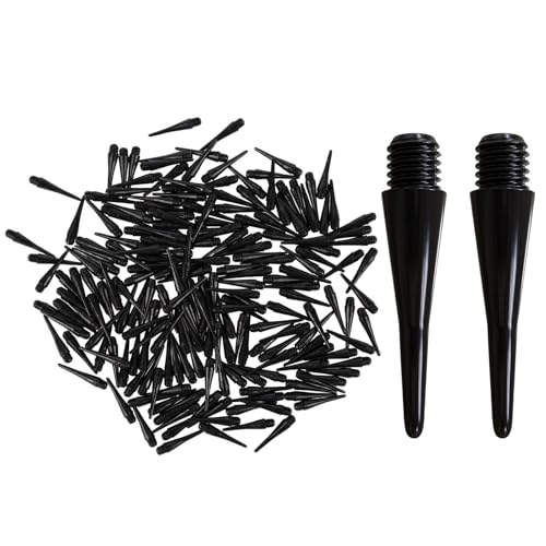 200 Pack 2BA Thread Soft Dart Tips - Premium Plastic Replacement Points, Essential Accessories for Electronic Dartboards & Soft Tip Darts, Good Gifts for Men Women