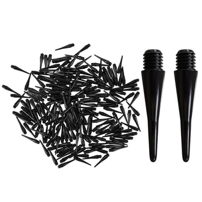 200 Pack 2BA Thread Soft Dart Tips - Premium Plastic Replacement Points, Essential Accessories for Electronic Dartboards & Soft Tip Darts, Good Gifts for Men Women
