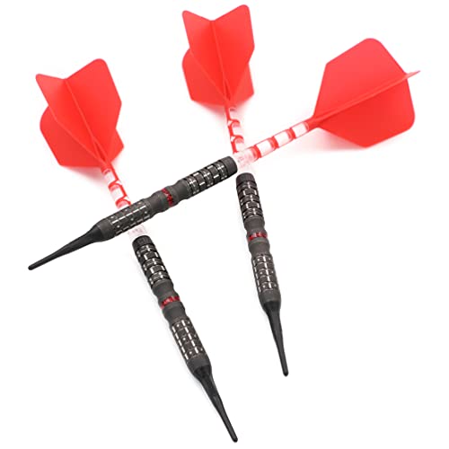 CUESOUL Handlebar Grip 18g 90% Tungsten Soft Tip Dart Set with Oil Paint Finished and Unifying ROST T19 Flight