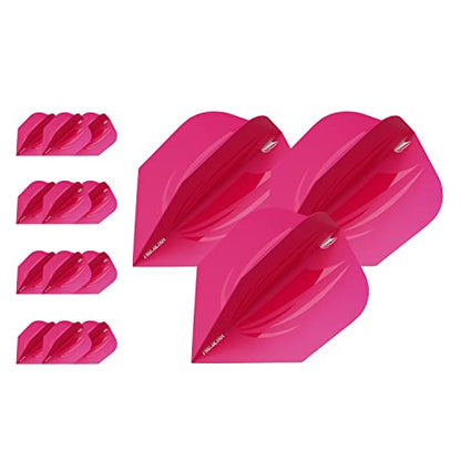 Target Darts 5 x Sets of ID Pro. Ultra Dart Flights - 15 Dart Flights in Total - No. 2/ No. 6 Flight Designs Sizes in 11 Colours - color: Pink, size: No.6