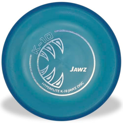 Hyperflite K-10 Jawz Puncture Resistant Dog Flying Disc, Medium-Large | Puncture Resistant, Competition Approved | 8.75-inch, 150g | Medium & Large Dogs | Blue - color: Blue