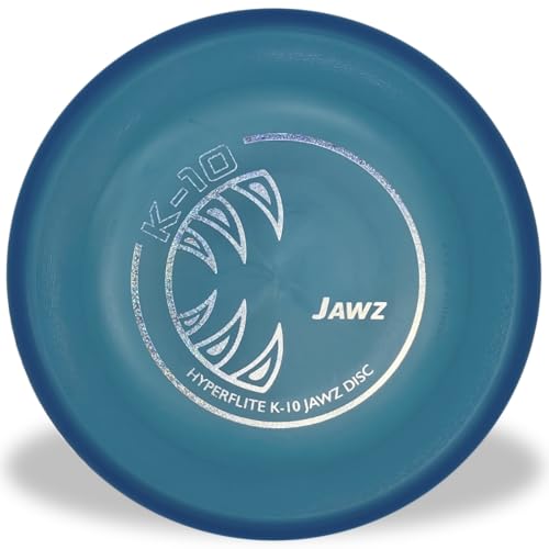 Hyperflite K-10 Jawz Puncture Resistant Dog Flying Disc, Medium-Large | Puncture Resistant, Competition Approved | 8.75-inch, 150g | Medium & Large Dogs | Blue - color: Blue