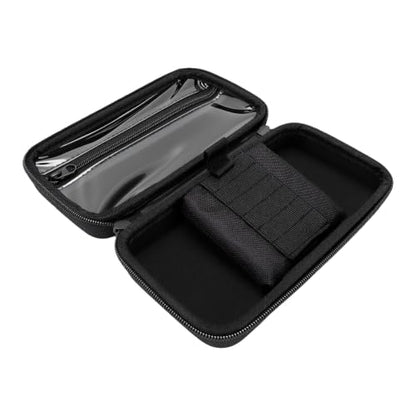 Bewinner Travel Darts Case for Soft Tip | Double Zipper EVA Carrying Bag, Shock Proof Black Storage for 6 Darts with Elastic Straps