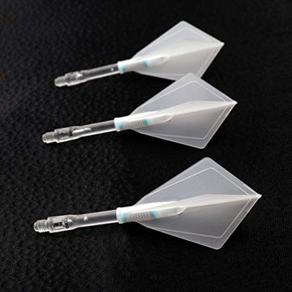 CUESOUL TERO AK4 Dart Flight Standard Shape/Shield Shape/Diamond Shape - color: Diamond shape-Transparent