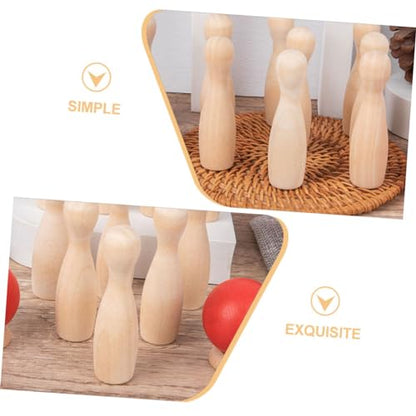 Abaodam 2Sets Bowling for Miniature Bowling Game for Fun Develop Motor Skills Concentration Parent Interactive Activity for Home