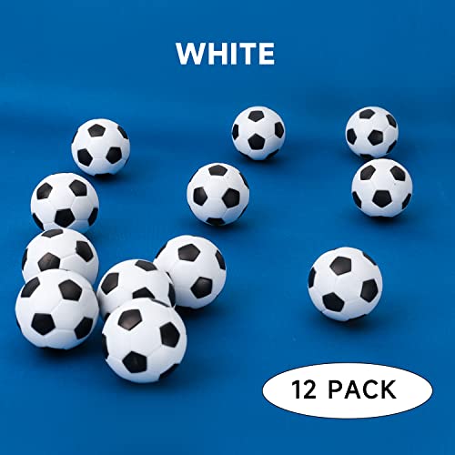 GSE Games & Sports Expert 6/12-Pack Foosball Table Replacement Balls, 36mm(1.42") Tabletop Soccer Football Balls for Foosball Table Accessories - color: White-12 Pack
