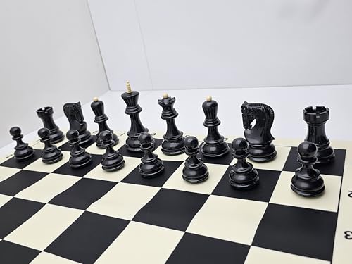 20-inch Foldable Silicone Easy-to-Clean Large Chess Set, Family Retro Adult and Children's Chess Portable Travel Game Chess Set with Storage Bag, Ideal for Outdoor and Travel Use.