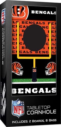 MasterPieces Officially Licensed NFL Tabletop Cornhole for Adults - style: Cincinnati Bengals