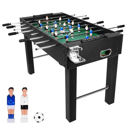 Generic Large Foosball Table Wear Resist Funny Soccer Playing Machine Full Size Soccer Game Table for Friends and Family Playing