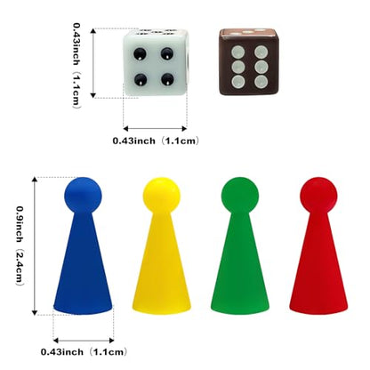 Ludo Board Game - Magnetic Folding Travel Set, Suitable for Adults and Kids, Easy to Carry, 9.78 inches in Size