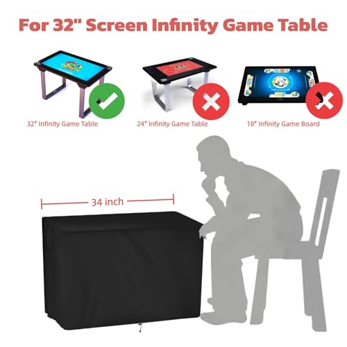 Arcade Gaming Table Cover, 32" Heavy Duty Screen Protector Compatible with Infinitys Game Table,Waterproof & Dustproof Game Board Cover for Adults - size: 32" for Infinity Game Table