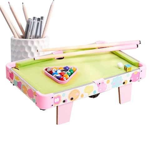 Small Pool Table - Kids Folding Pool Table Billiard Game, Funny Foldable Educational Toys | For Adults Family Home Indoor Outdoor Living Room Bedroom Playroom Party Entertainment Fun Skill Development