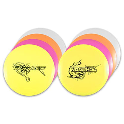 Divergent Discs 8-Disc Family Starter Disc Golf Set - Disc Golf Discs Set for Beginners