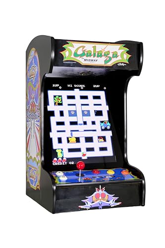 Doc and Pies Arcade Factory Classic Home Arcade Machine - Tabletop and Bartop - 412 Retro Games - Full Size LCD Screen, Buttons and Joystick (Black)