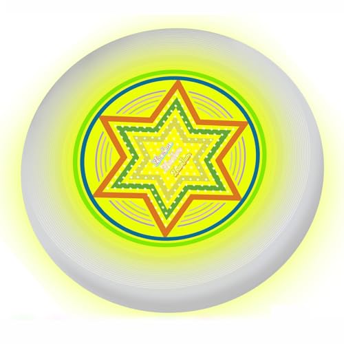 49LEDs Glow Flying Disc - Rechargeable Light Up Disc Toy with 3 Smart Modes, 175g Professional Design for Beach/Camping/Backyard Night Games