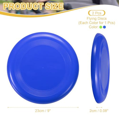 PATIKIL Flying Disc Plastic Flying Disk Flyer for Outdoor Sports Training Playing Lawn Game - color: Blue/Green