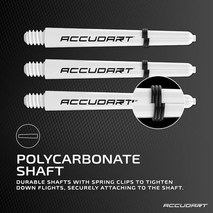 Accudart Steel Tip Dart Set 1.0 – 16g Nickel‑Plated Steel Barrels, Knurled Grip, Polycarbonate Shafts, Standard Flights – Ideal Beginner Steel‑Tip Darts for Bristle Boards