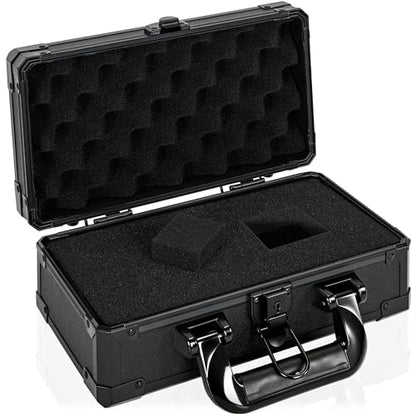 11 Inch Carrying Case With Customizable Pre-Diced Foam, Aluminum Case, Aluminum Alloy Sturdy Build, Storage Case for Microphone, Equipment, Camera, Tools, Recorder, etc - size: 11.1x5.9x5.5 Inch