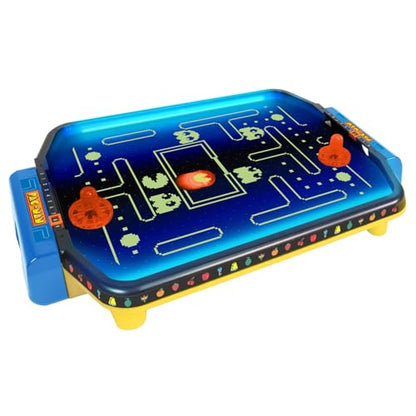 Pac-Man: Arcade Air Hockey - Premium Series, Glow-in-The-Dark Tabletop Game, Motorized Air Cushion, Neon Colors, Licensed, Adults & Kids 6+, 2 Players