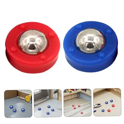 Mipcase 30pcs Tabletop Shuffleboard Replacement Rollers Pucks Steel and Plastic Mini Sliding Curling Beads for Hand-Eye Coordination Games Portable Indoor Family Entertainment