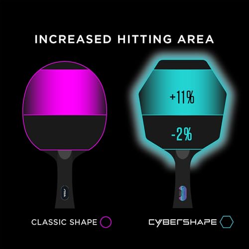 STIGA Cybershape Carbon CWT Table Tennis Blade with Custom Weight Technology I Superior Control, Enhanced Grip for Offensive Play - style: Cybershape Carbon CWT - Master
