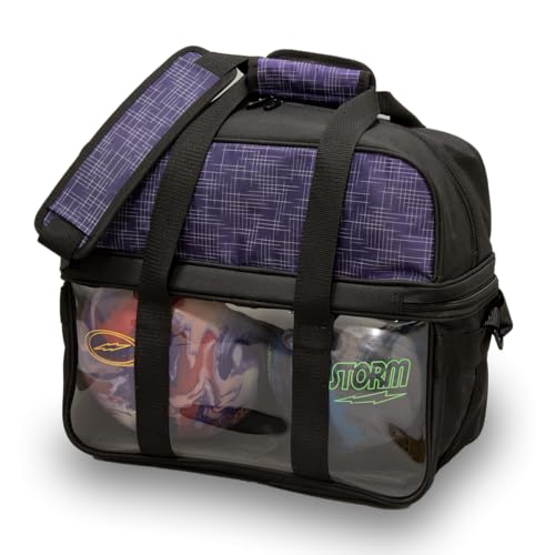 Storm 2 Ball Deluxe Tote Bowling Bag - Abstract Purple/Black