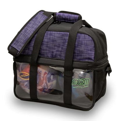 Storm 2 Ball Deluxe Tote Bowling Bag - Abstract Purple/Black