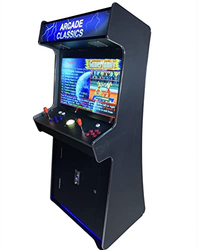 Top Us Video Arcades Full Size Commercial Grade Upright Standup Arcade Machine 2 Player 4500 Games 32 inch Screen Black with 2 Shooting Guns