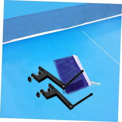 Portable Table Tennis Net and Post Set with Elastic Mesh for Indoor and Outdoor Use Table Tennis Conversion Top with Stable Ball Control and Easy Installation