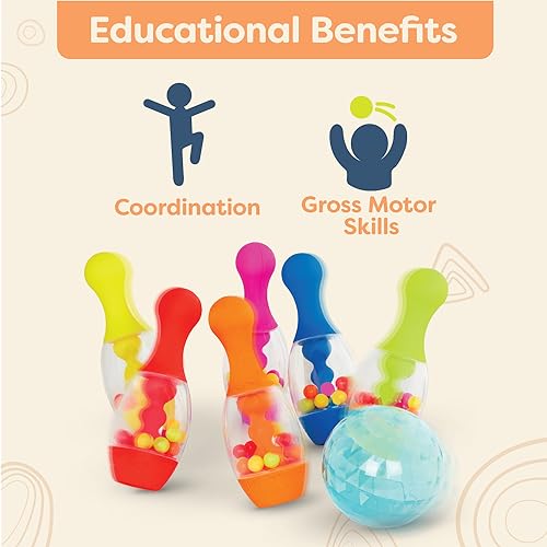 B. toys – Let's Go Bowling! – Sports and Outdoor Fun Playset – Indoor & Outdoor Game – Play Set for Toddlers, Kids – 2+ Years