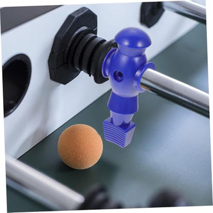 Kisangel 8Pcs Foosball Mechanical Players Table Soccer Game Replacement Parts Resin Football Figures for Standard Rods Easy to Install Smooth Surface Blue White
