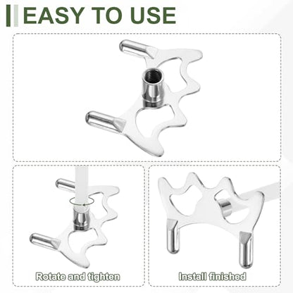 Billiard Bridge Head, Pool Cue Stick Bridge Screw-on Metal Cue Rests Billiard Accessories - color: Silver, style: Low Fork