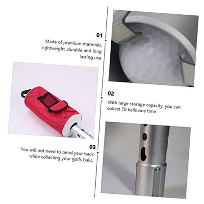 Golf Caddy Ball Picker Grabber Large Capacity Pick-up Storage Bag Easy to Carry and Clean