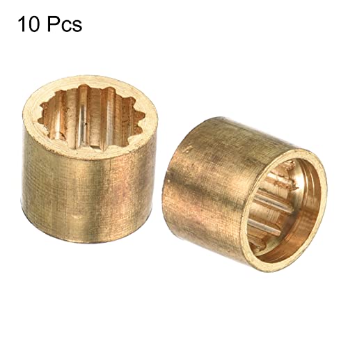PATIKIL Brass Pool Cue Ferrules, Billiard Cue Tips Replacement Repair Tool for Snooker Cue Stick - size: 9mm