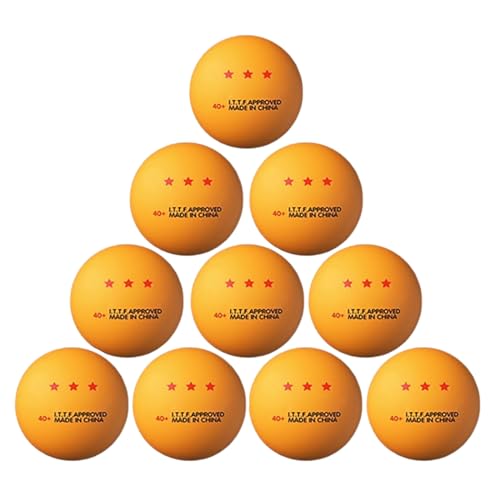 10 Pcs PingPong Ball 3-Star Table Tennis Ball Standard Table Tennis Ball Outdoor Sports Accessories 3 Star Standard Table Tennis Ball, Yellow