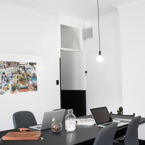 Kaboon 55x20 inch Black Table Top, One-Piece Desktop, Reversible Laminate Countertop, Double Desks, L-Desk DIY - color: Black, size: 55x20
