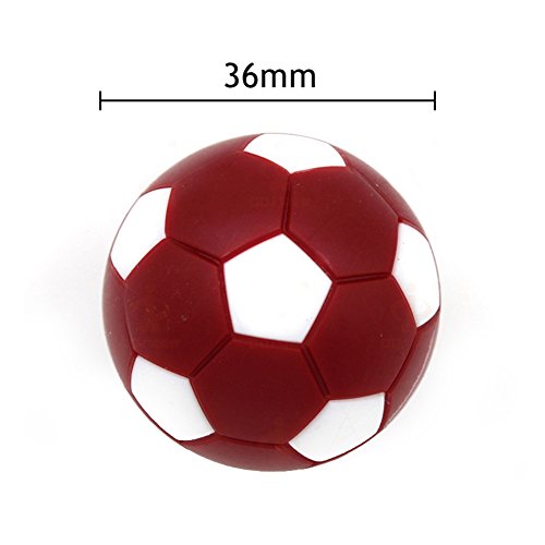 PGYUD Table Soccer Balls 36mm(1.42 Inch), 12 Pack Foosball Replacement Balls – Multicolor Mini Foosballs for Standard Tables,Foosball Table Balls