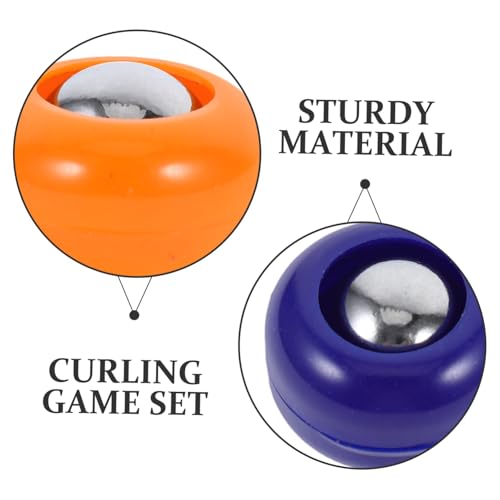 20Pcs Tabletop Curling Game Set Mini Shuffleboard Balls and Bowling Pins for Family Gatherings and Indoor Outdoor Fun